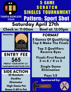 April 27th - Sunshine Bowling Center - 5 Game Scratch Singles